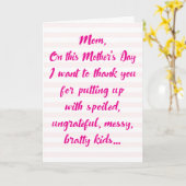 Funny Sibling Disthers Day Card Karte (Gelbe Blume)
