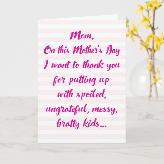 Funny Sibling Disthers Day Card Karte (Gelbe Blume)