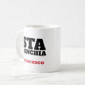Funny Sicilian Italienisches Sprichwort Sta Minchi Kaffeetasse (Vorderseite Links)