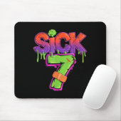 Funny Sick Seven 67 Funny Meme Sick Of 7 Mousepad (Mit Mouse)