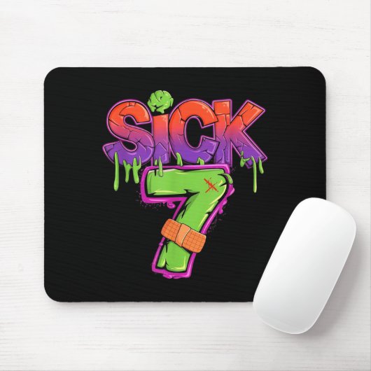 Funny Sick Seven 67 Funny Meme Sick Of 7 Mousepad (Mit Mouse)