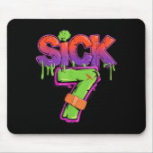 Funny Sick Seven 67 Funny Meme Sick Of 7 Mousepad (Vorne)