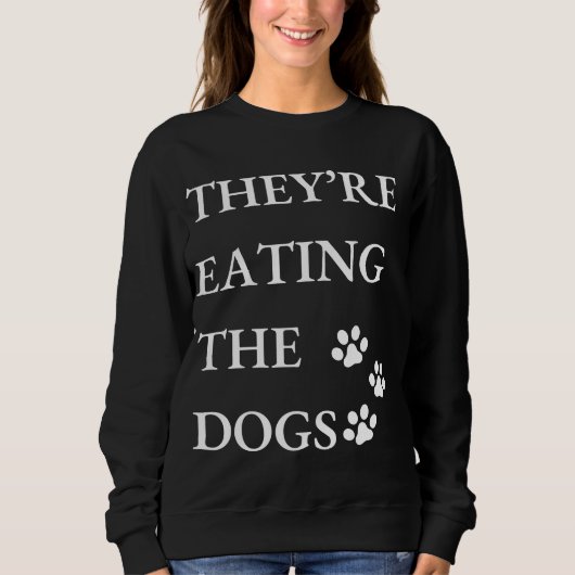 Funny, sie essen die Hunde in Springfield Sweatshirt (Vorderseite)