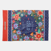 Funny Sie glaubt, müde Zitat Blumenkohl Name Geschirrtuch (Horizontal)