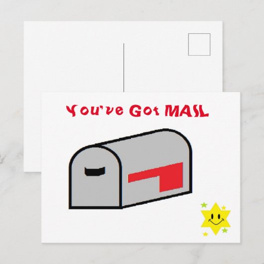 Funny - Sie haben MAIL Got - Postkarte (Vorne/Hinten)