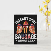 Funny Sie können nicht die Wurst ohne US Zitat Co. Karte (Gelbe Blume)