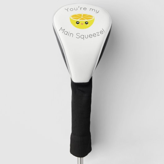 Funny Sie sind mein Hauptqueeze Kawaii Lemon Spaß Golf Headcover (Vorderseite)