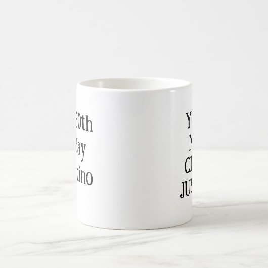 Funny Sie sind nicht klassisch, sondern alt 50. Ge Kaffeetasse (Mittel)