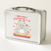 Funny Sie sind Phantastisch Puff Metall Brotdose (Rückseite)