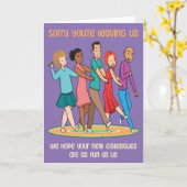 Funny Sie sind Verlassend Team Conga Card Karte (Gelbe Blume)