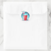 Funny "Sie wird die Shots nennen" Nurse Grad Runder Aufkleber (Tasche)