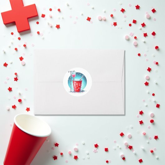 Funny "Sie wird die Shots nennen" Nurse Grad Runder Aufkleber