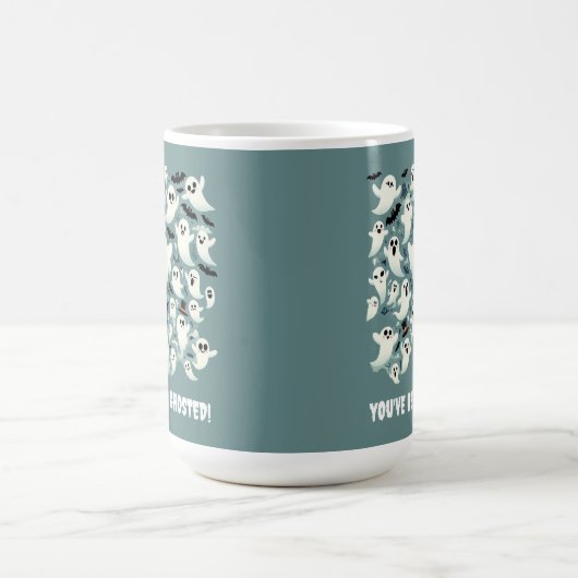 Funny Sie wurden gehostete Geister im Flug Kaffeetasse (Mittel)