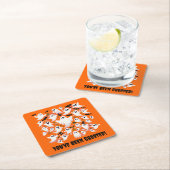 Funny Sie wurden gehostete Geister im Flug Rechteckiger Pappuntersetzer (Vor Ort)