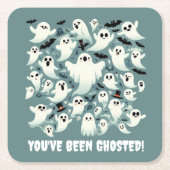 Funny Sie wurden gehostete Geister im Flug Rechteckiger Pappuntersetzer (Vorderseite)