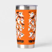 Funny Sie wurden gehostete Geister im Flug Thermobecher (Links)