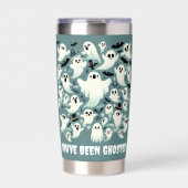 Funny Sie wurden gehostete Geister im Flug Thermobecher (Vorderseite)