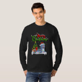 Funny Siegel Animal Lover Xmas Lighting Siegel T-Shirt (Vorne ganz)