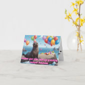 Funny Siegel Geburtstag Gruß mit Spaß Karte (Gelbe Blume)