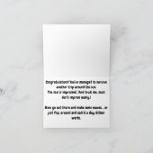 Funny Siegel Geburtstag Gruß mit Spaß Karte (Innenseite)