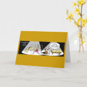 Funny Siegfried and Freud Card Karte (Gelbe Blume)