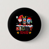 Funny Sight Squad Gnome Reindeer Santa Christmas O Button (Vorderseite)