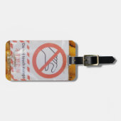 Funny Sign 'Do not Touch mango' Gepäckanhänger (Vorderseite horizontal)