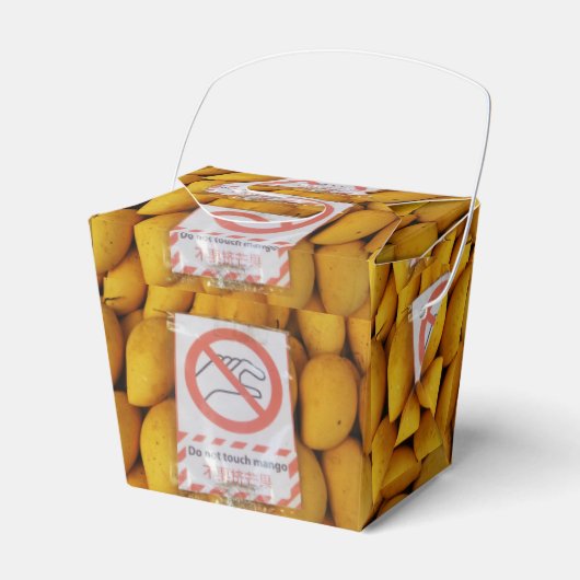 Funny Sign 'Do not Touch mango' Geschenkschachtel (Vorderseite)