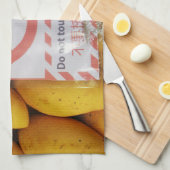 Funny Sign 'Do not Touch mango' Geschirrtuch (Viertel Falte)