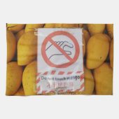 Funny Sign 'Do not Touch mango' Geschirrtuch (Horizontal)