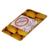 Funny Sign 'Do not Touch mango' Magnet (Linke Seite)