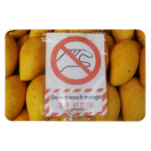 Funny Sign 'Do not Touch mango' Magnet (Horizontal)