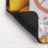 Funny Sign 'Do not Touch mango' Mousepad (Ecke)