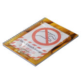 Funny Sign 'Do not Touch mango' Notizblock (Linke Seite)