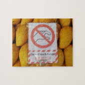 Funny Sign 'Do not Touch mango' Puzzle (Horizontal)