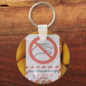 Funny Sign 'Do not Touch mango' Schlüsselanhänger (Vorderseite)