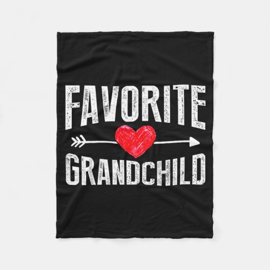 Funny Siled Granhildren Favorite Granhild Fleecedecke (Vorderseite)