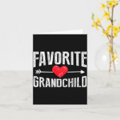 Funny Siled Granhildren Favorite Granhild Karte (Gelbe Blume)