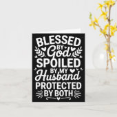 Funny Siled Wife Art For Women Girls Mpy Old Husba Karte (Gelbe Blume)