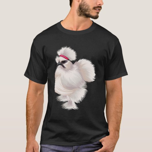 Funny Silkie Chicken T-Shirt (Vorderseite)