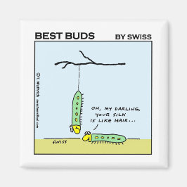 Funny Silkworm Caterpillars Magnet