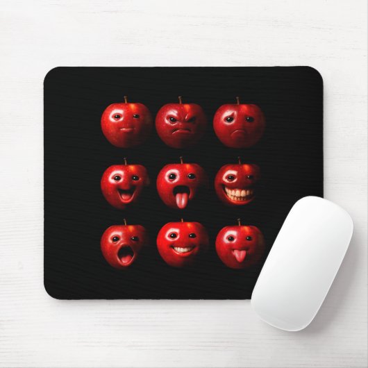 Funny Silly Ai Gen Z Meme Brainrot Humor Fruit Lov Mousepad (Mit Mouse)