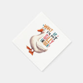 Funny Silly Goose Kids Party Napkins Serviette (Ecke)