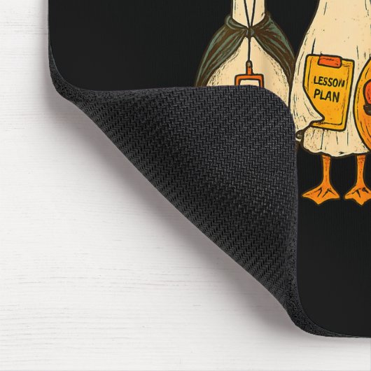 Funny Silly Goose Teacher Halloween Trick Or Teach Mousepad (Ecke)