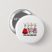 Funny Silly Goose Valentine Trendy Valentine's Day Button (Vorne & Hinten)