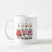 Funny Silly Goose Valentine Trendy Valentine's Day Kaffeetasse (Links)