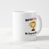 Funny Silver Anniversary Mug Gif Jumbo-Tasse (Vorderseite Rechts)