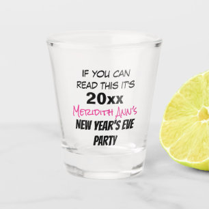 Funny Silvester Party Custom Schnapsglas