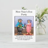 Funny Silvester Party Einladungen (Stehend Vorderseite)
