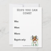 Funny Silvester Party Einladungen (Rückseite)